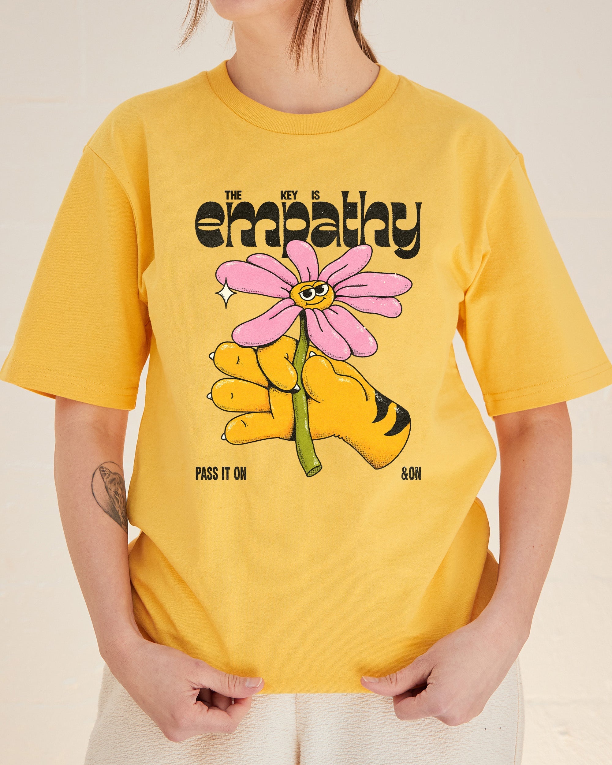 Empathy T-Shirt Australia Online Yellow