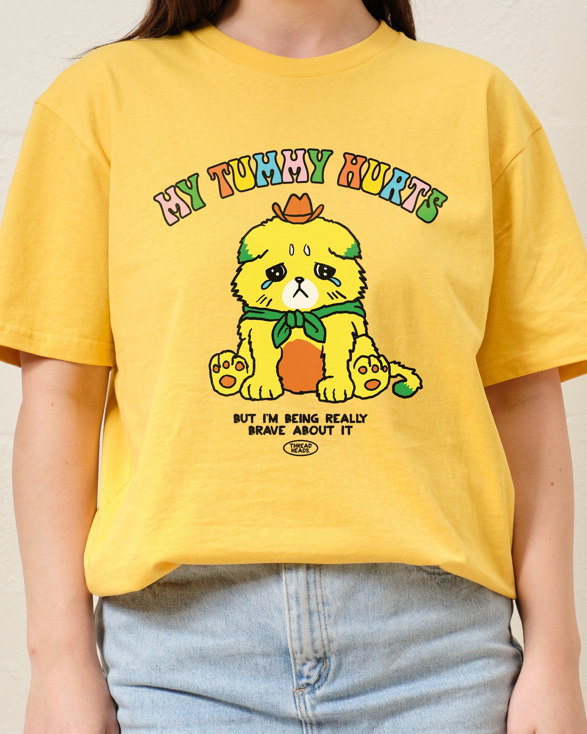My Tummy Hurts T-Shirt Australia Online Yellow