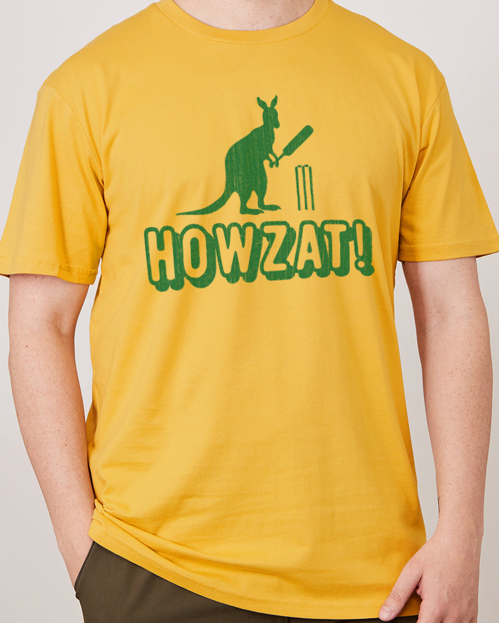 Howzat T-Shirt Australia Online #colour_yellow