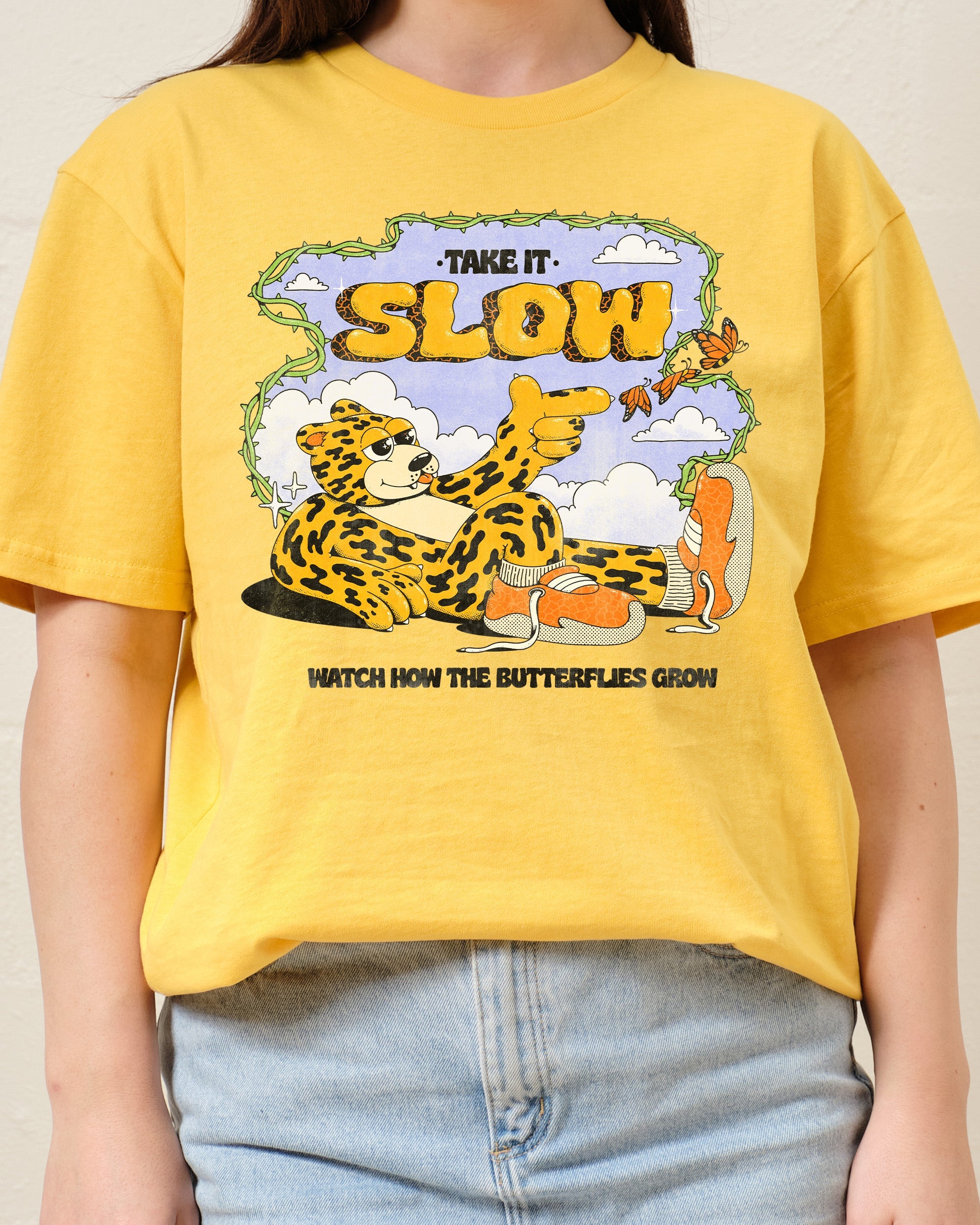 Take It Slow T-Shirt Australia Online Yellow