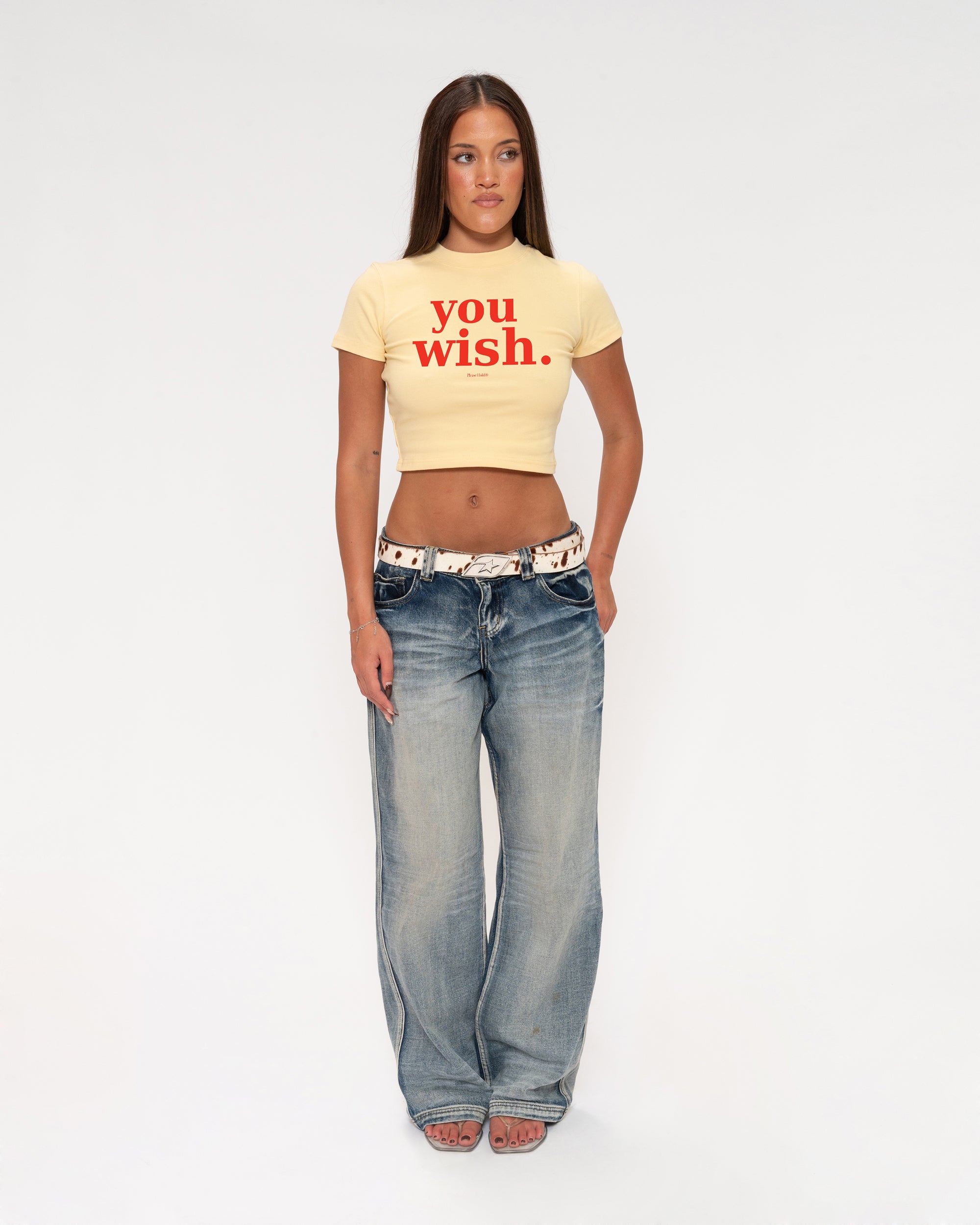 You Wish Yellow Baby Tee