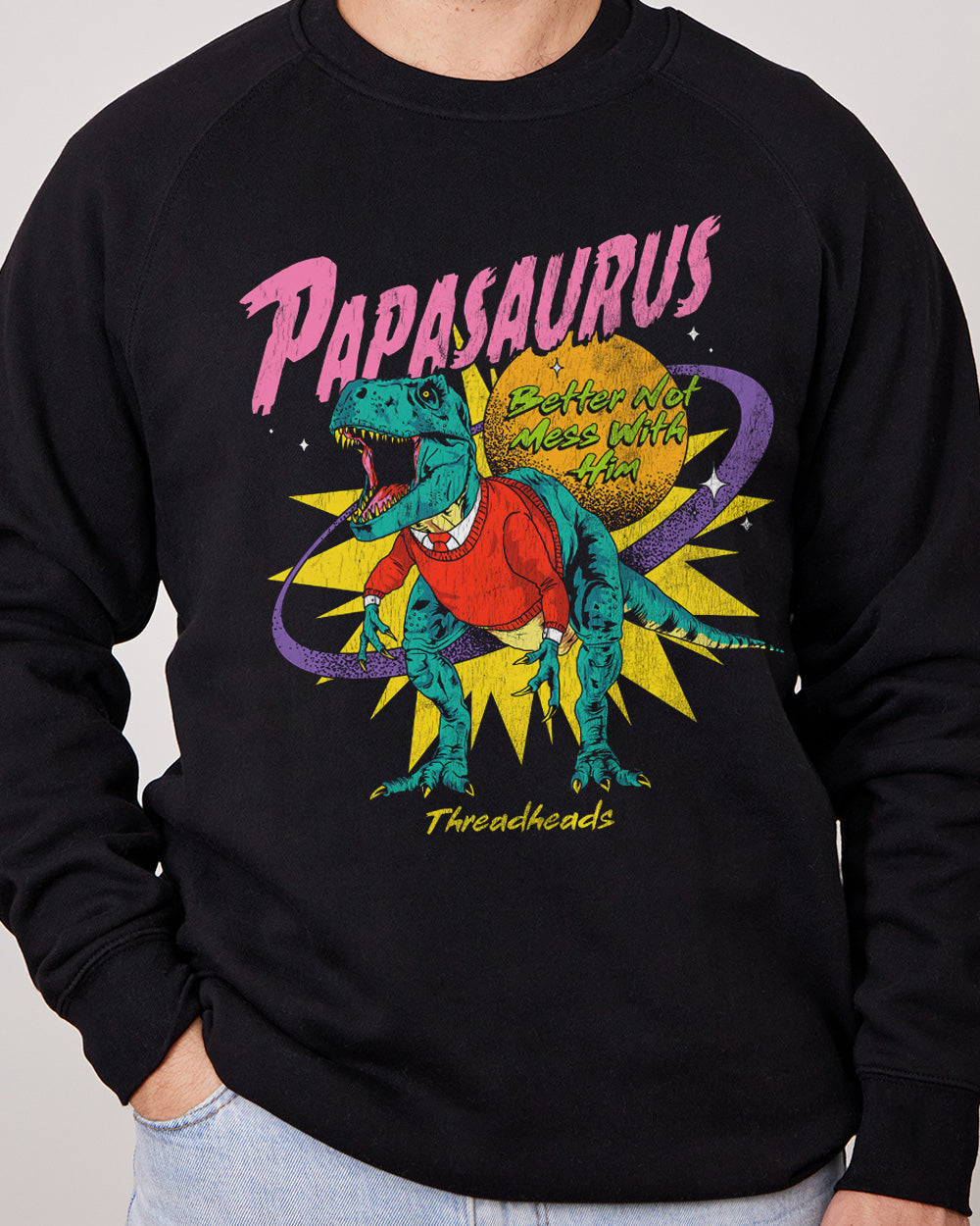Papasaurus  Jumper Australia Online #colour_black
