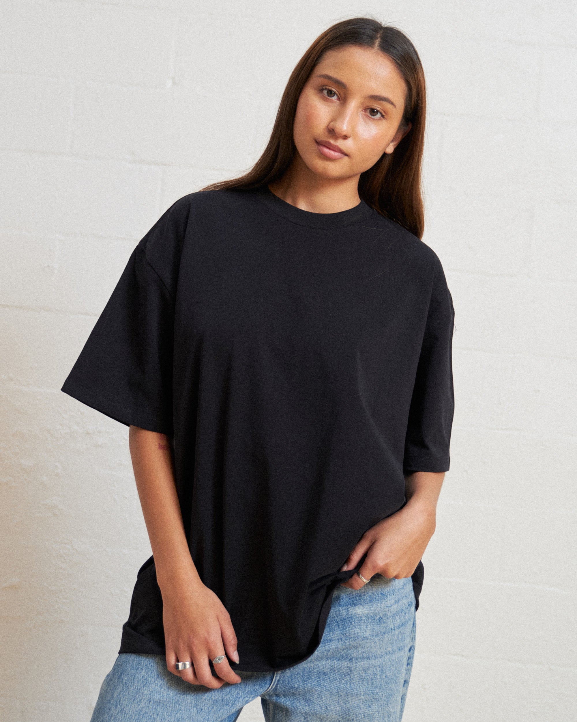 Oversized Tee 2 Pack: Black, Brown