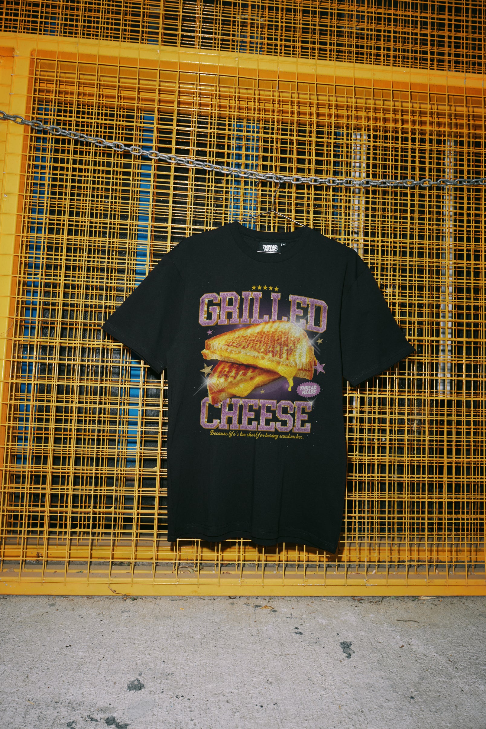 Grilled Cheese T-Shirt Australia Online Black