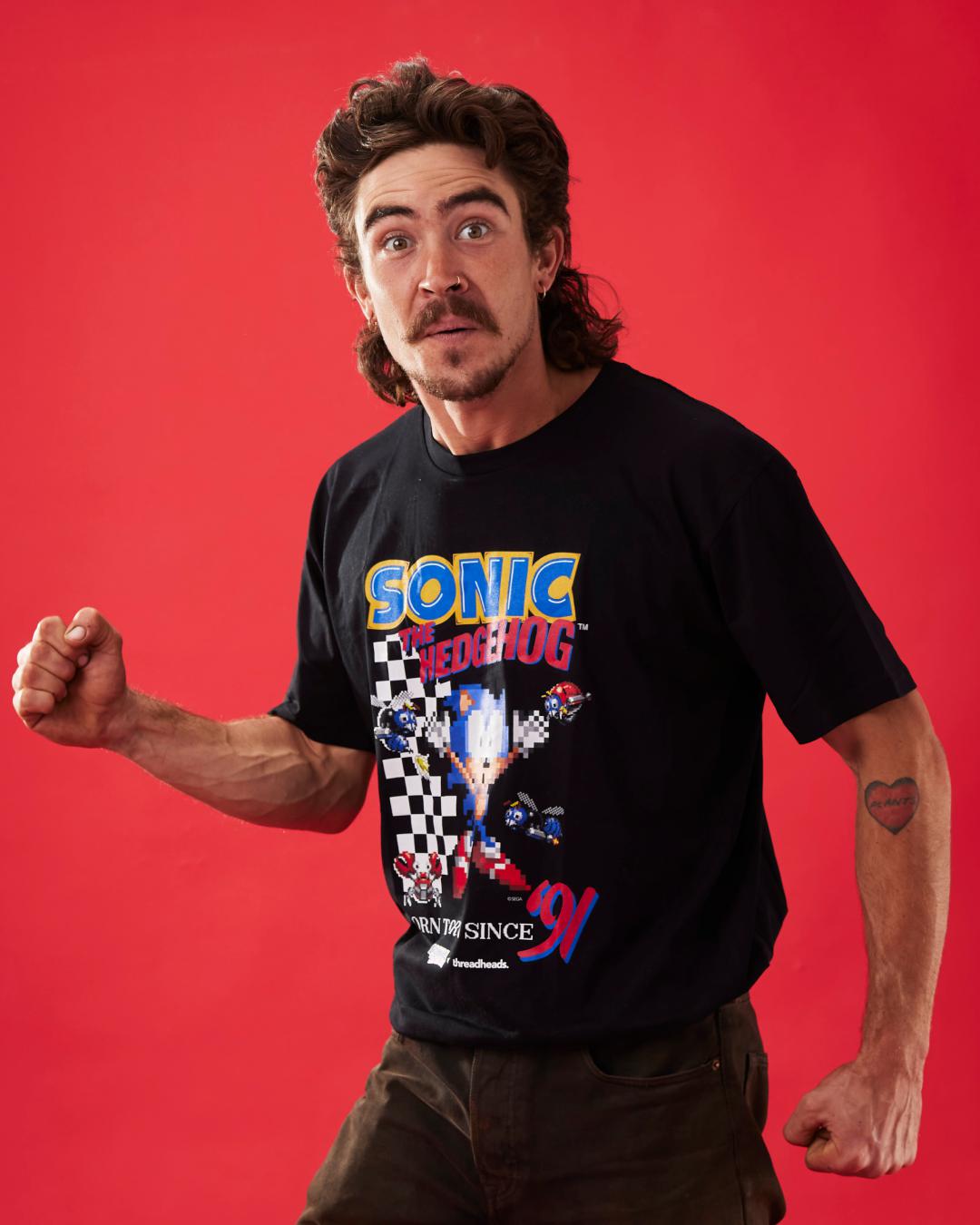 Sonic Born to Run T-Shirt | Official Sonic the Hedgehog Merch | Threadheads