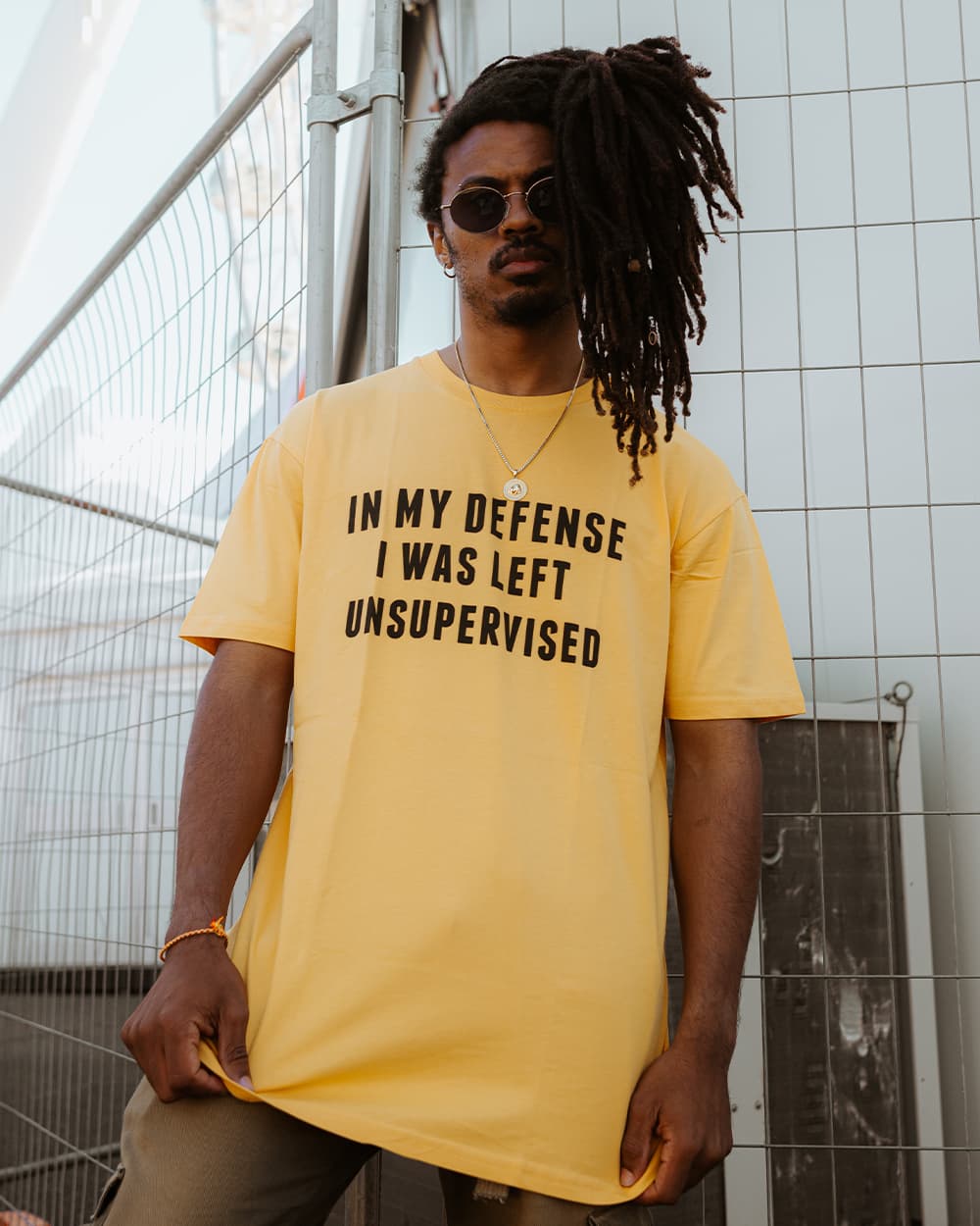 Left Unsupervised T-Shirt Australia Online #colour_yellow