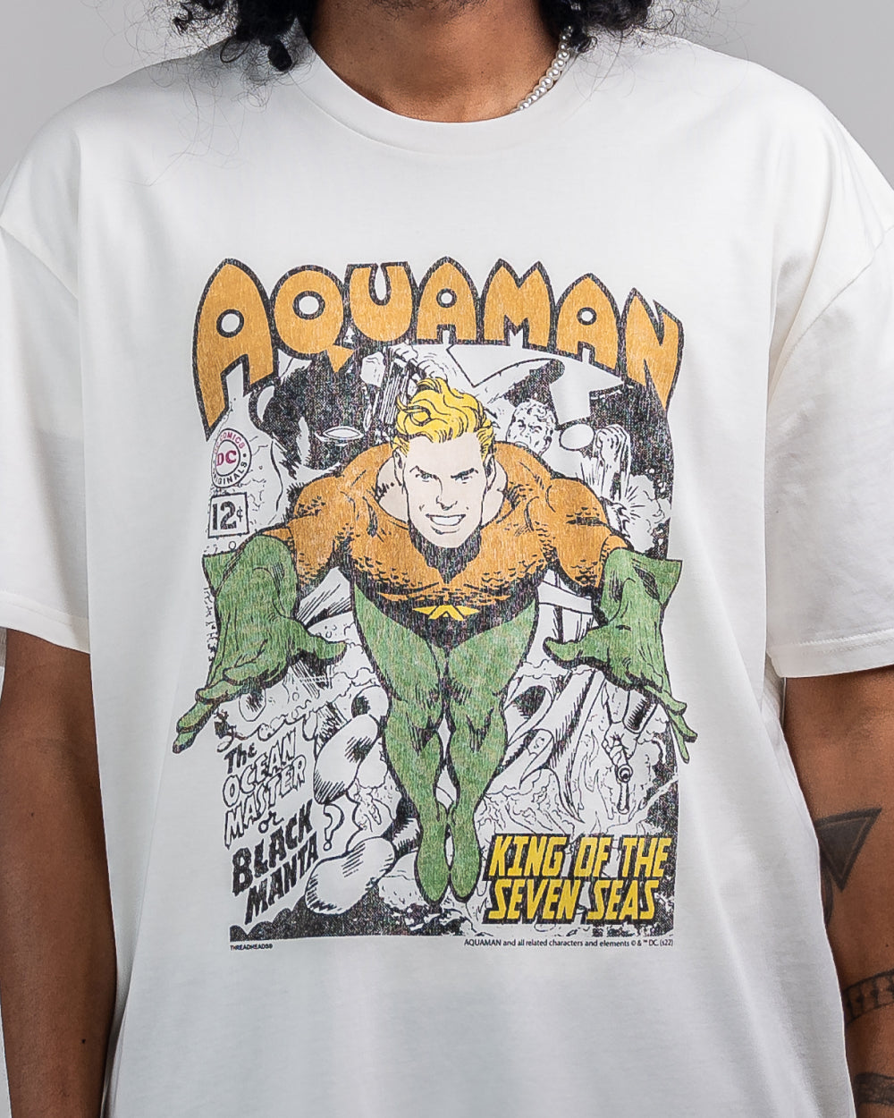 Aquaman King Of The Seven Seas T-Shirt Australia Online #colour_white