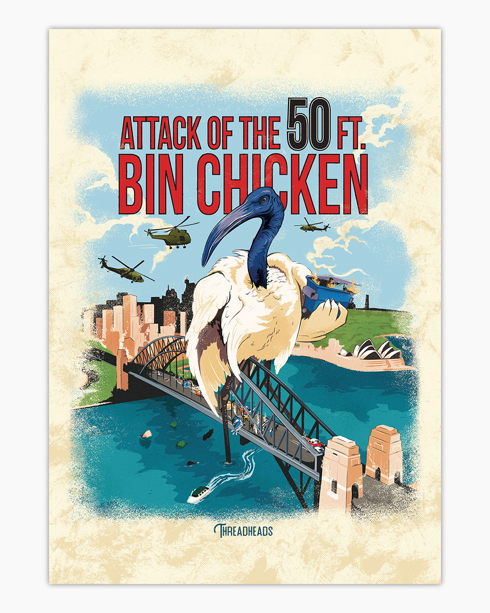 Attack of the 50ft Bin Chicken Tote Bag Australia Online