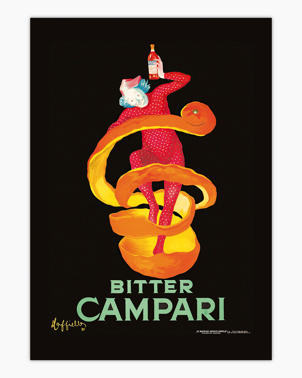 Bitter Campari Art Print Online Australia #colour_black 