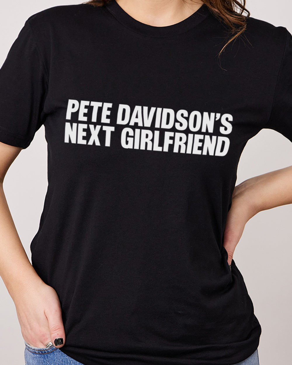 Pete Davidson's Next Girlfriend T-Shirt Australia Online #colour_black