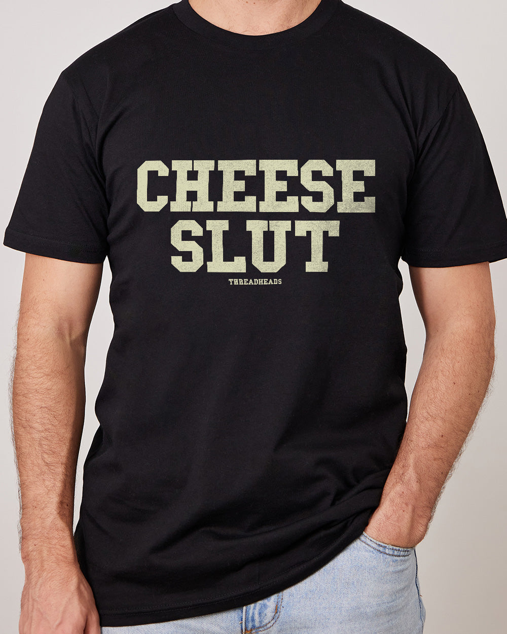 Cheese Slut T-Shirt Australia Online #colour_black