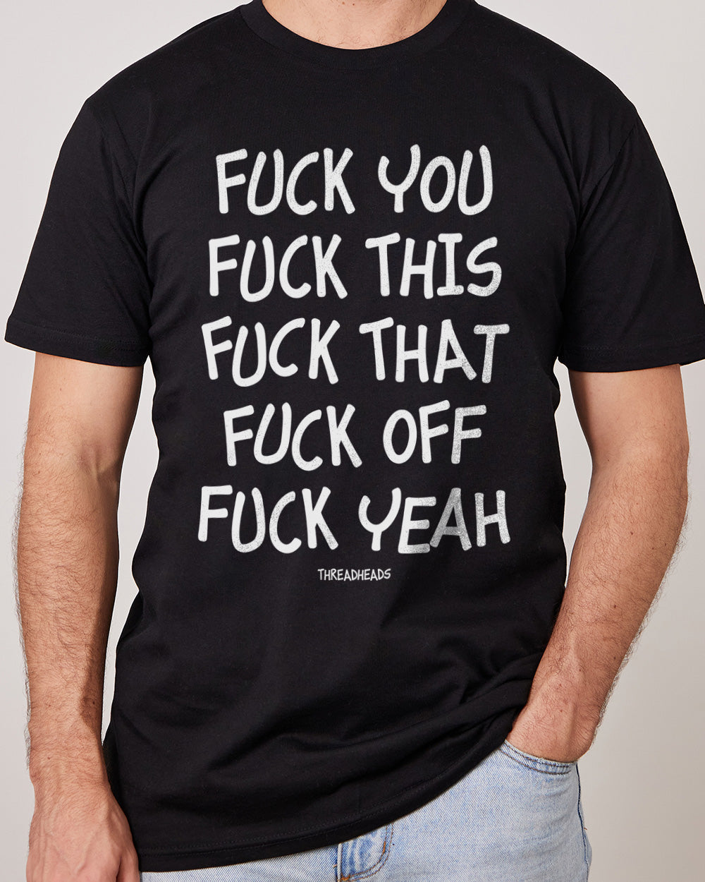 The Fuck T-Shirt Australia Online #colour_black