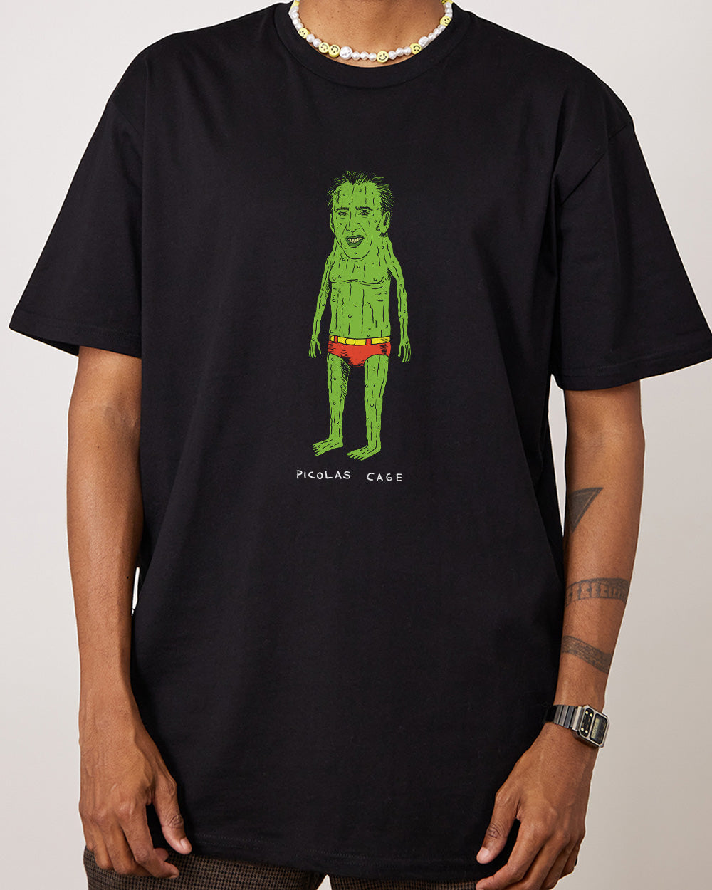 Picolas Cage T-Shirt Australia Online #colour_black