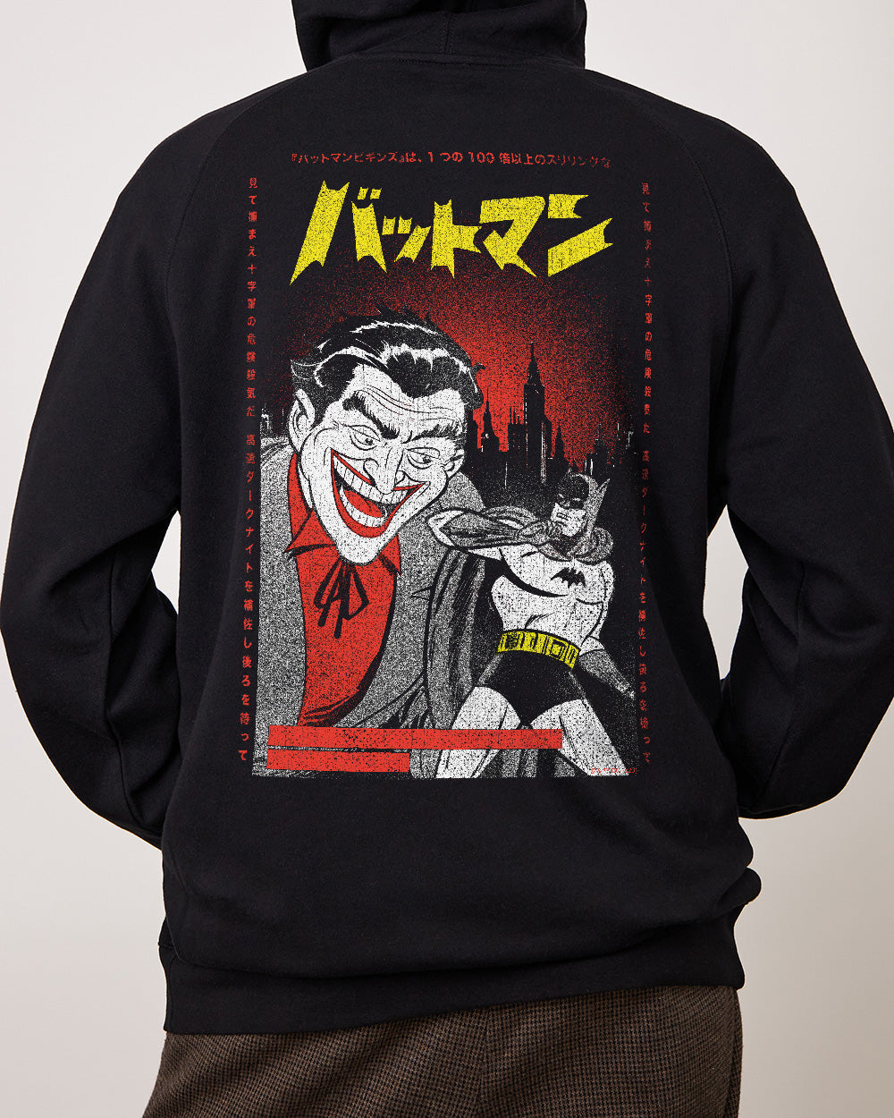 Japanese Batman and Joker Hoodie Australia Online #colour_black