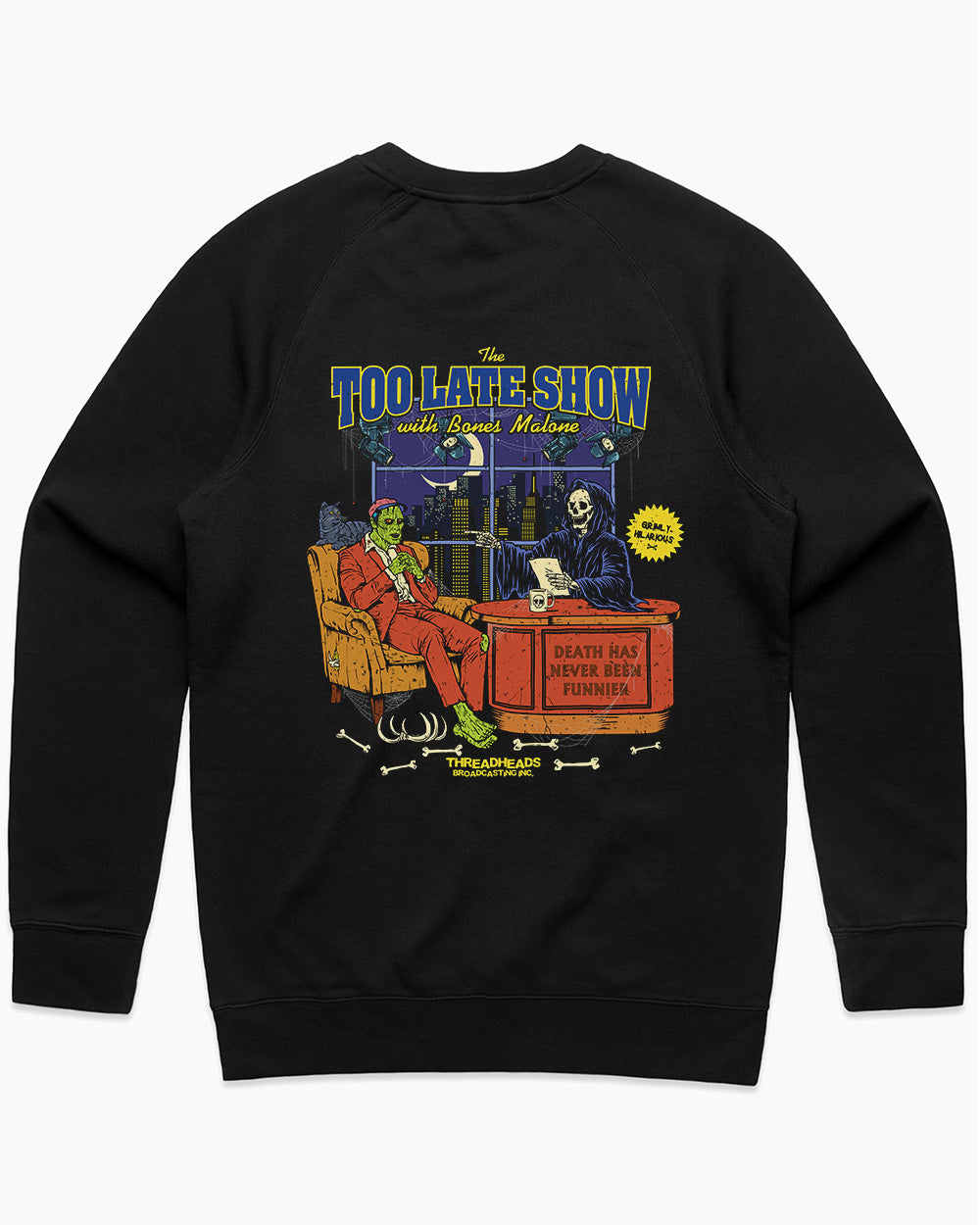 The Too Late Show Sweater Australia Online #colour_black