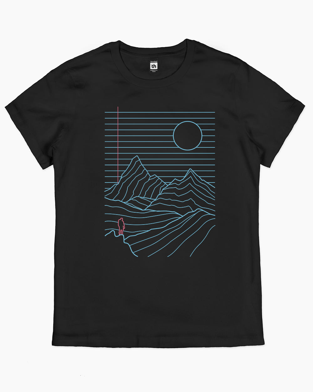 Linescape T-Shirt Australia Online #colour_black
