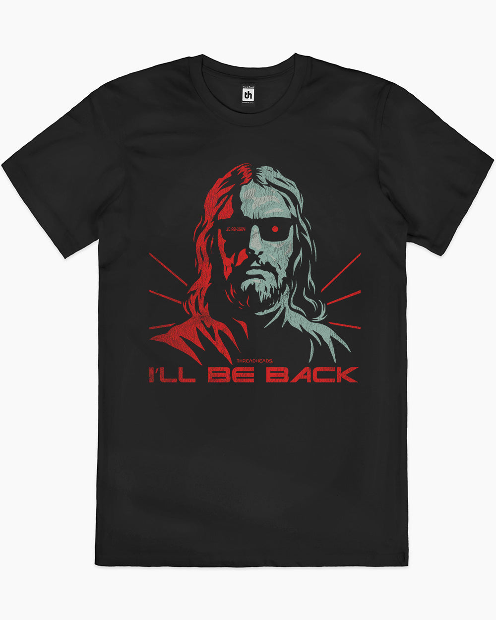 I'll Be Back Jesus T-Shirt Australia Online #colour_black