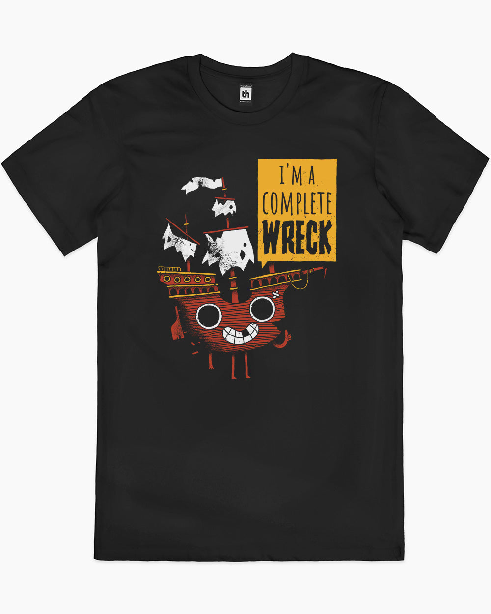 I'm a Complete Wreck T-Shirt Australia Online #colour_black