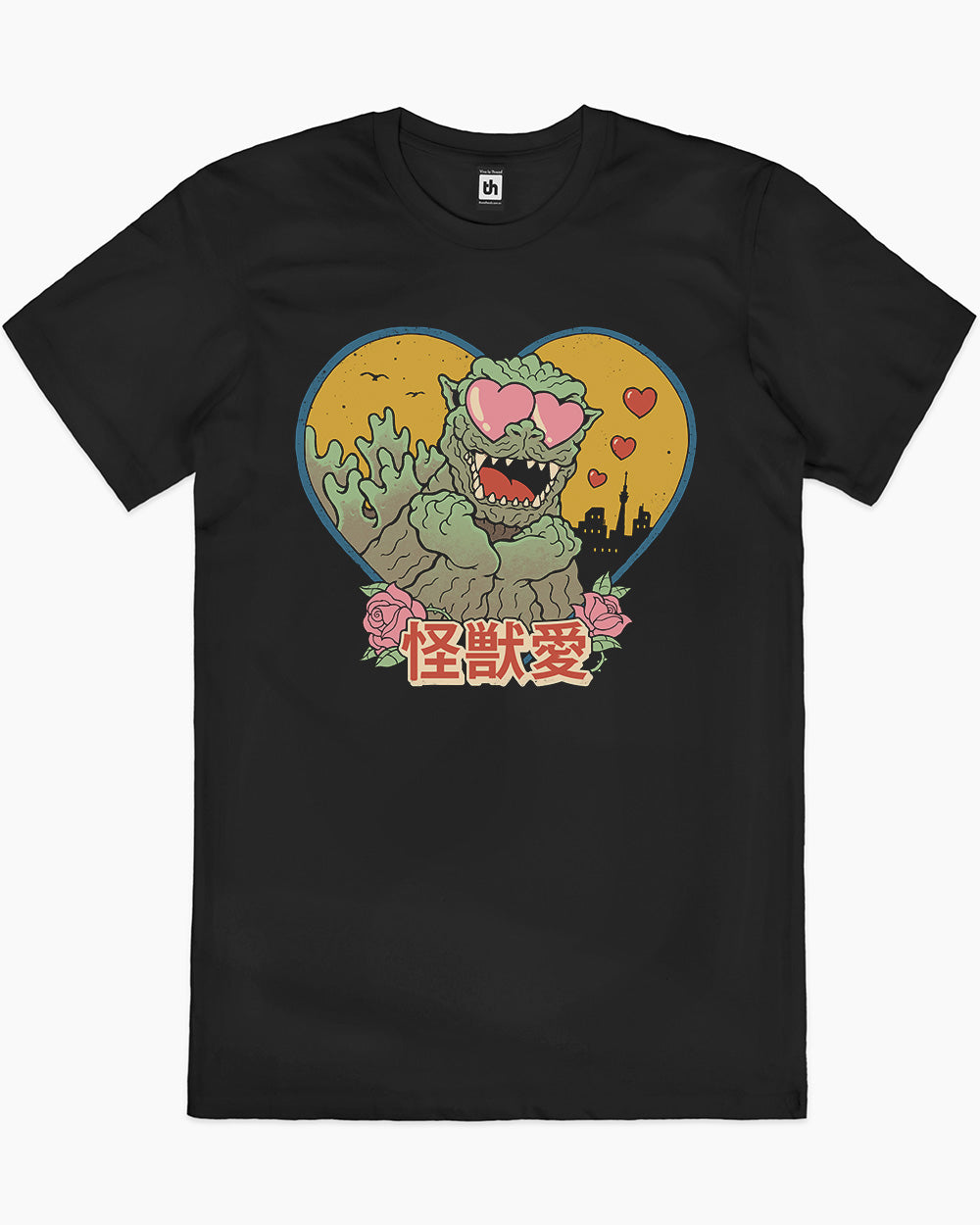 Kaiju Love T-Shirt Australia Online #colour_black