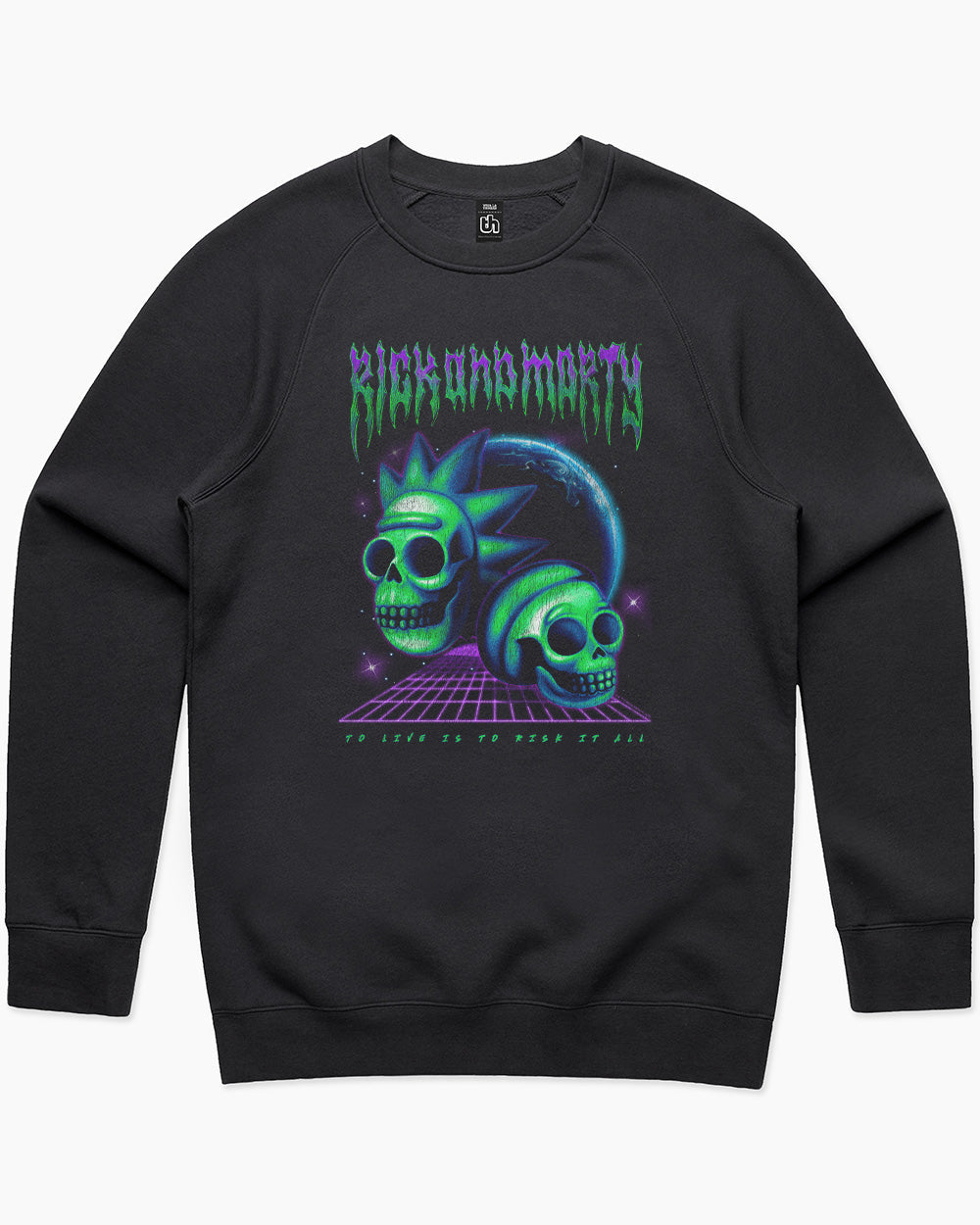 Rick and Morty To Live Sweater Australia Online #colour_black