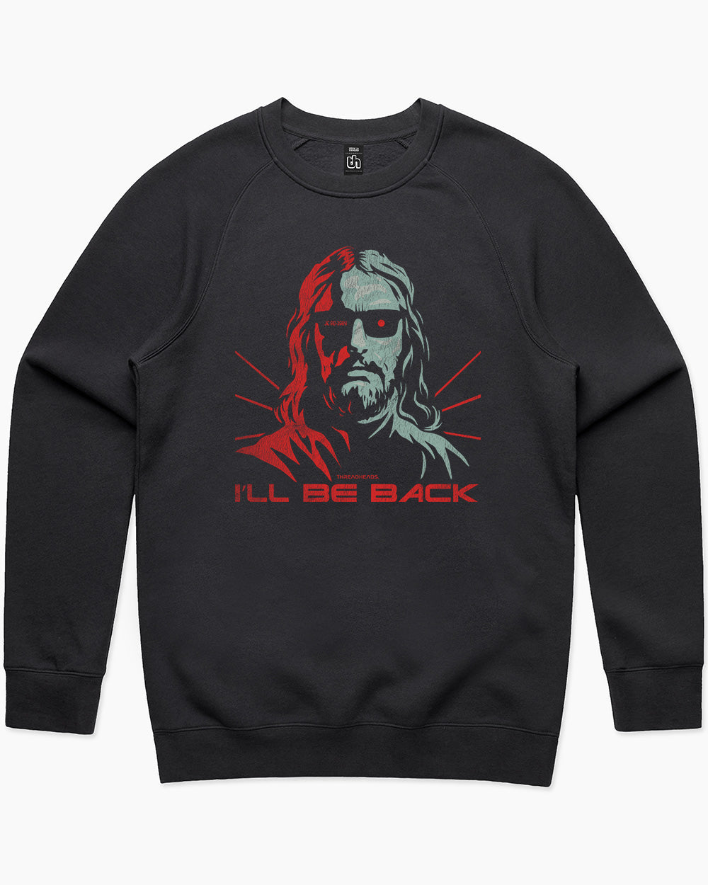 I'll Be Back Jesus Sweater Australia Online #colour_black