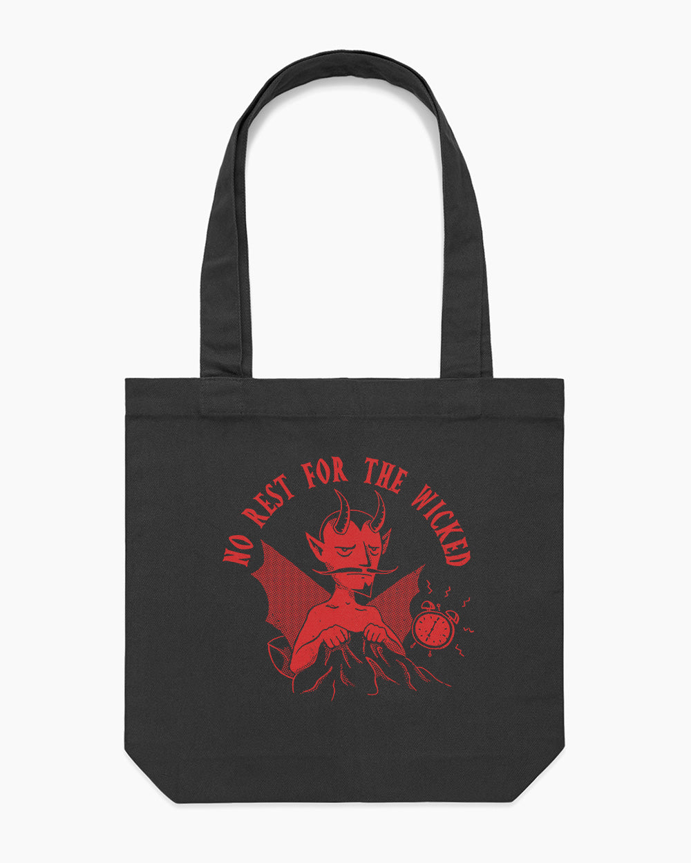 No Rest For The Wicked Tote Bag Australia Online #colour_black