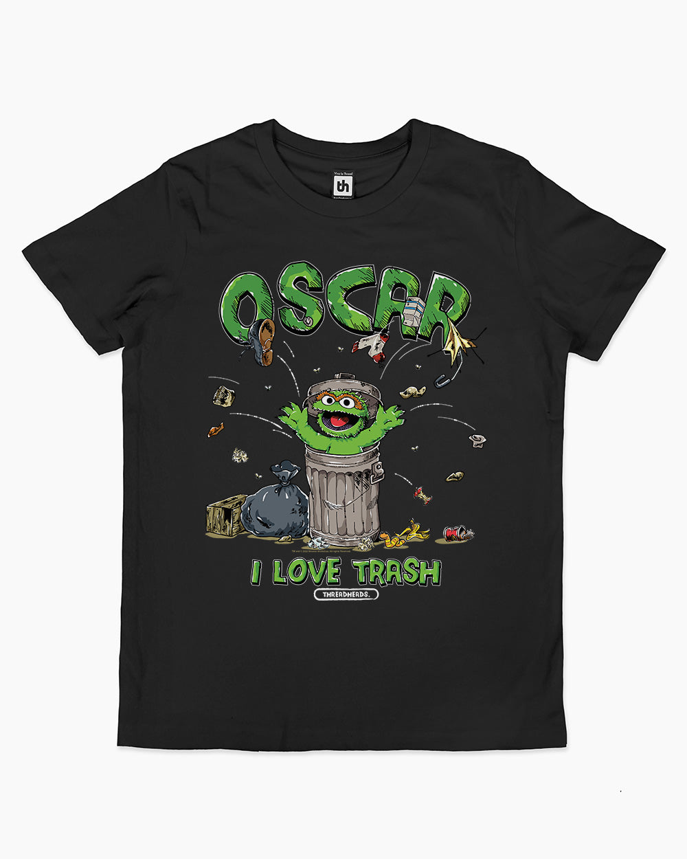 Oscar I Love Trash Kids T-Shirt Australia Online #colour_black