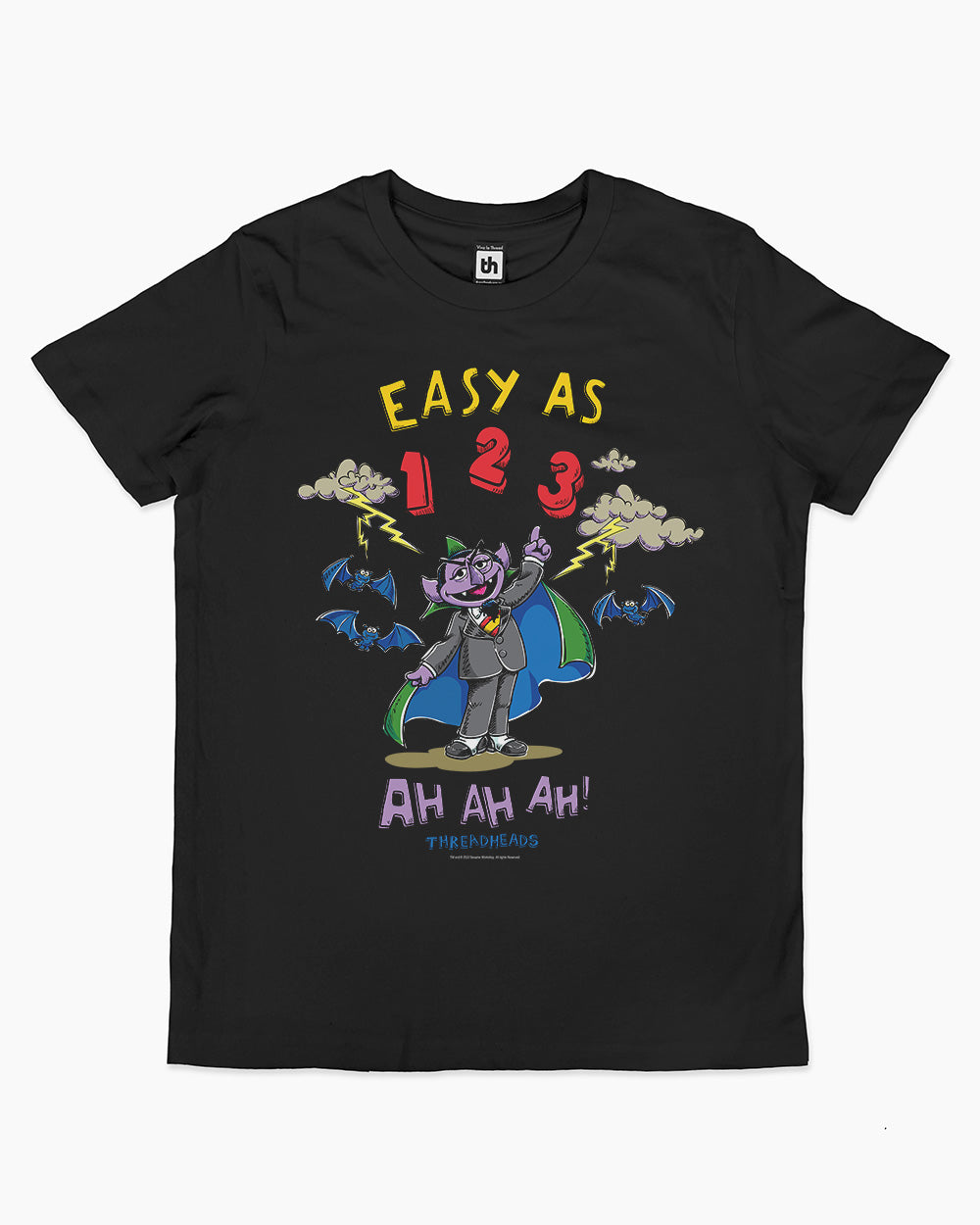 The Count - Easy As 123 Kids T-Shirt Australia Online #colour_black