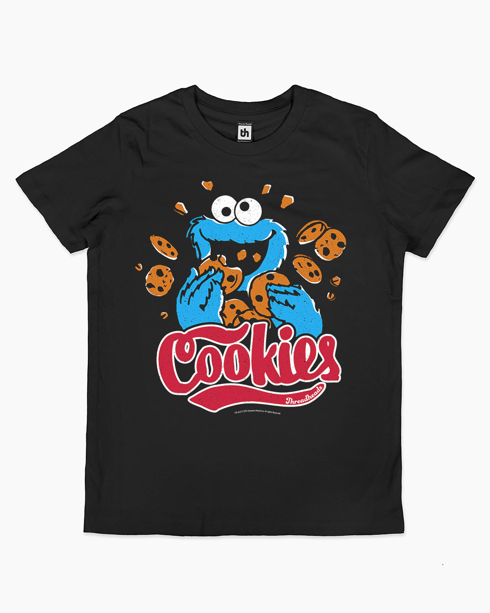 Cookie Monster Cookies Kids T-Shirt Australia Online #colour_black