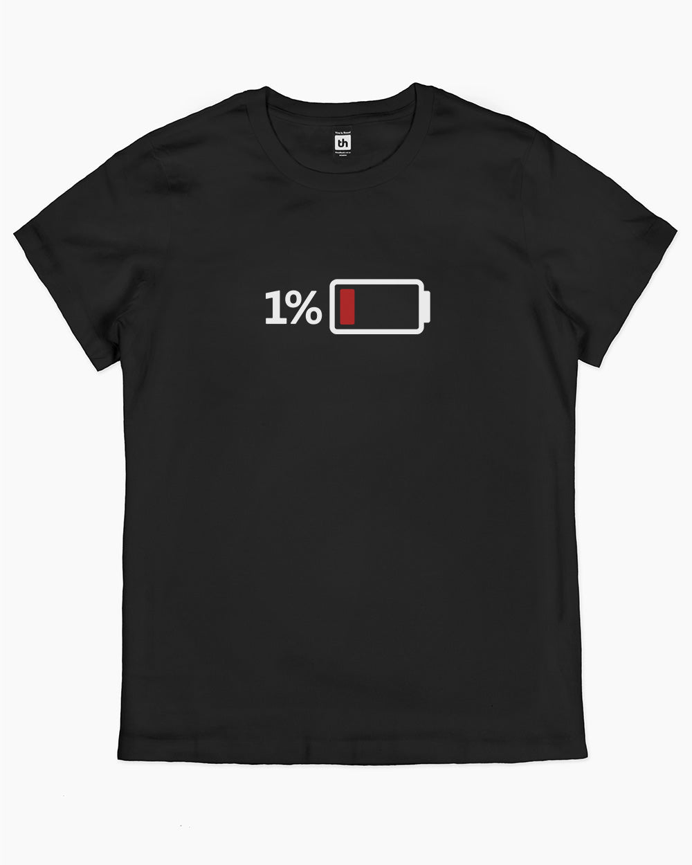 1% Battery T-Shirt Australia Online #colour_black