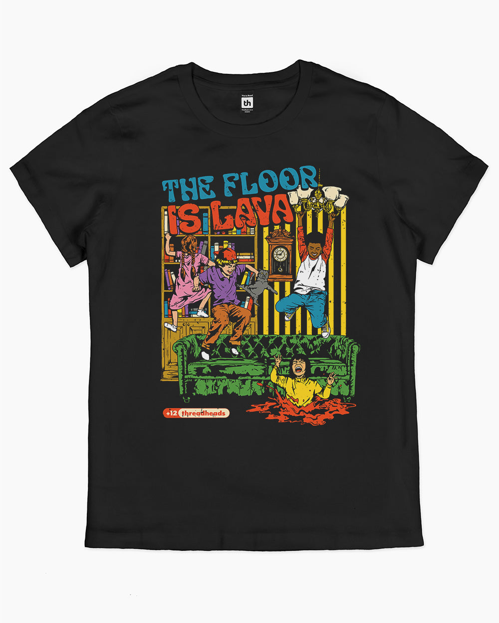 Floor is Lava T-Shirt Australia Online #colour_black