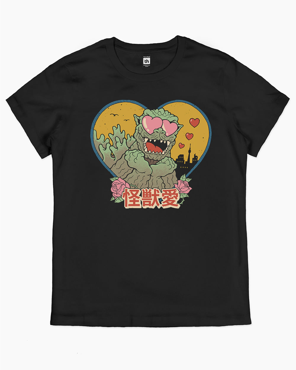 Kaiju Love T-Shirt Australia Online #colour_black