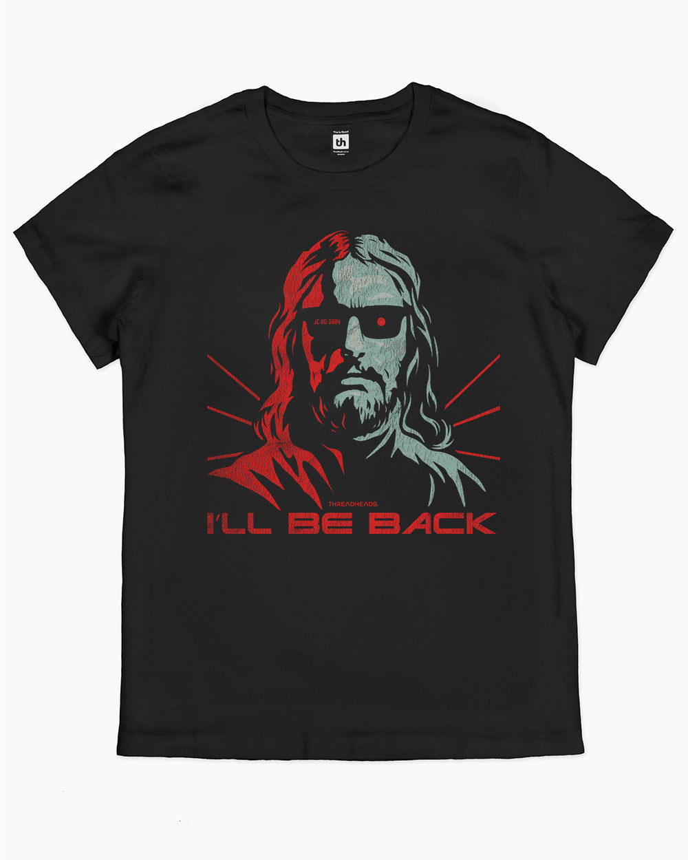 I'll Be Back Jesus T-Shirt Australia Online #colour_black