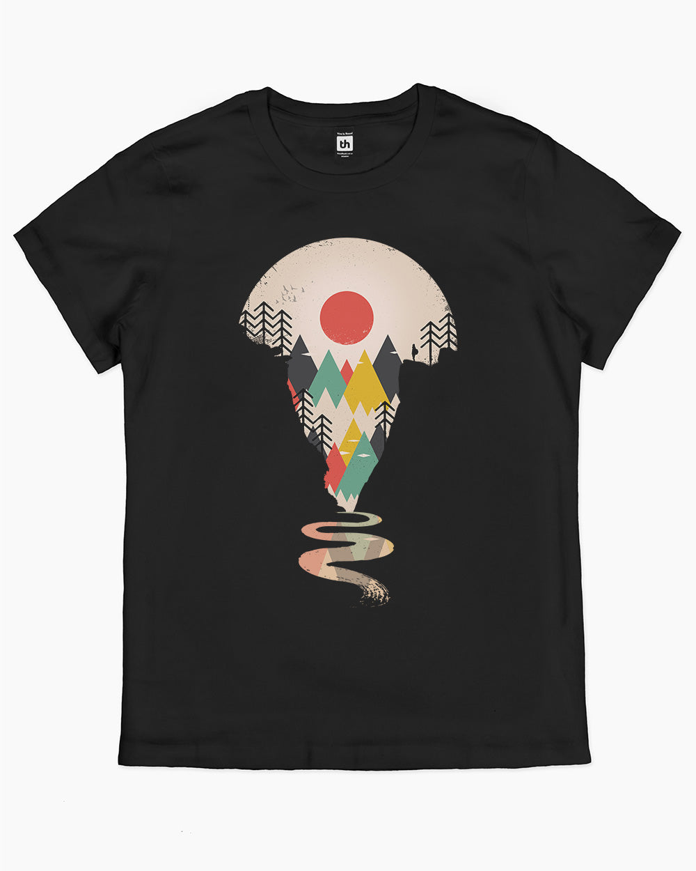 Exploring Landscapes T-Shirt Australia Online #colour_black