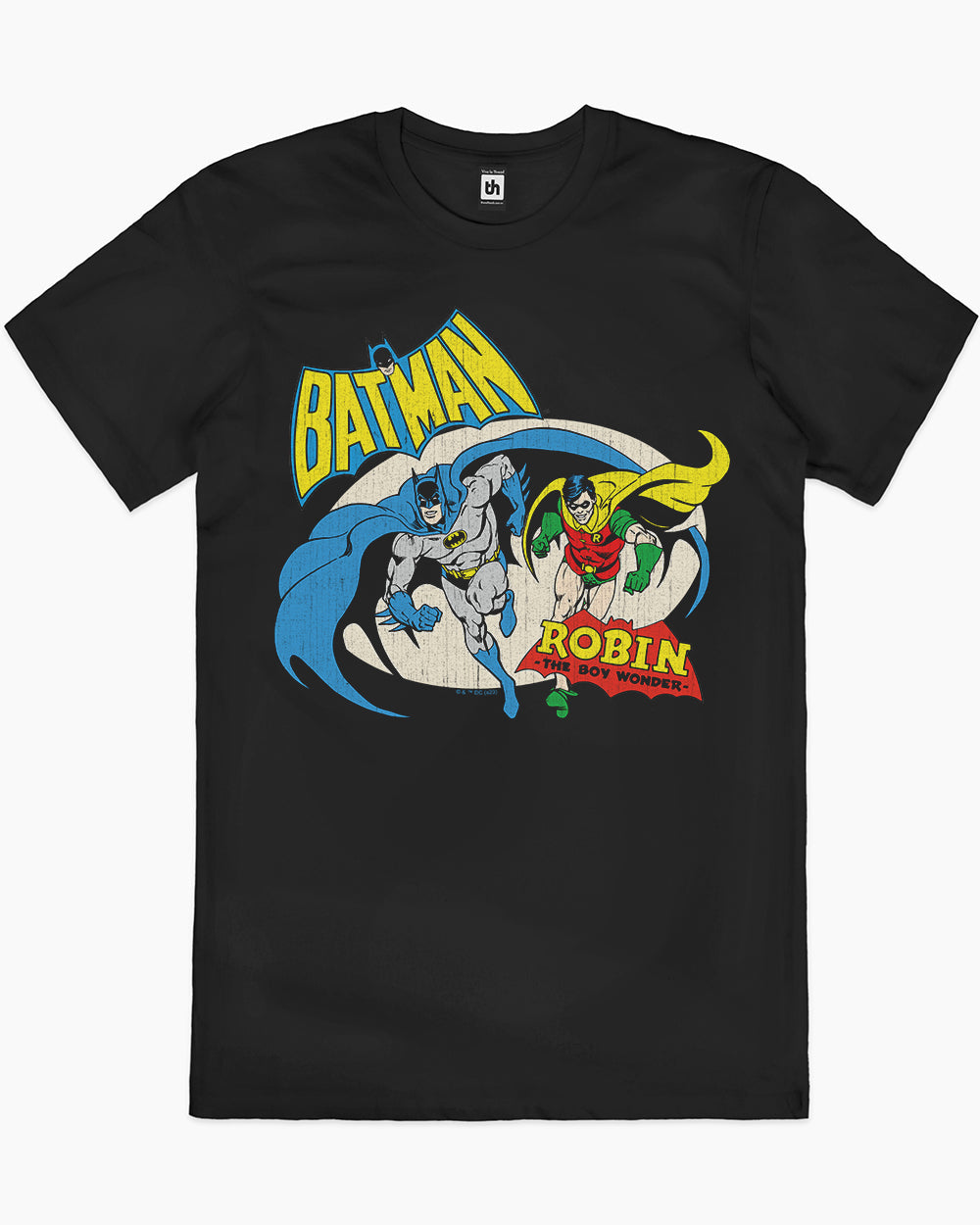 Batman and Robin The Boy Wonder T-Shirt Australia Online #colour_black