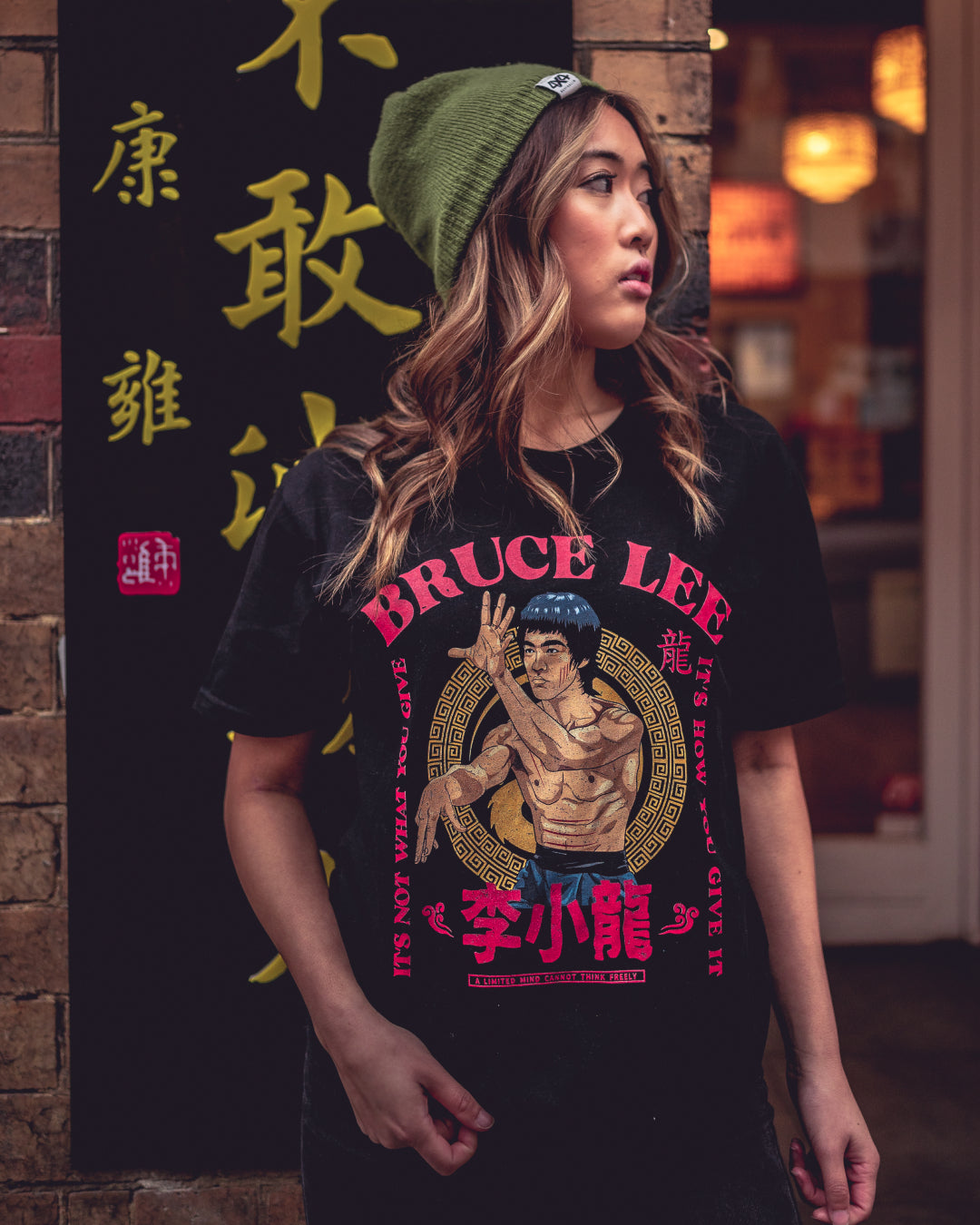 Bruce Lee It's Not What You Give T-Shirt Australia Online #colour_black