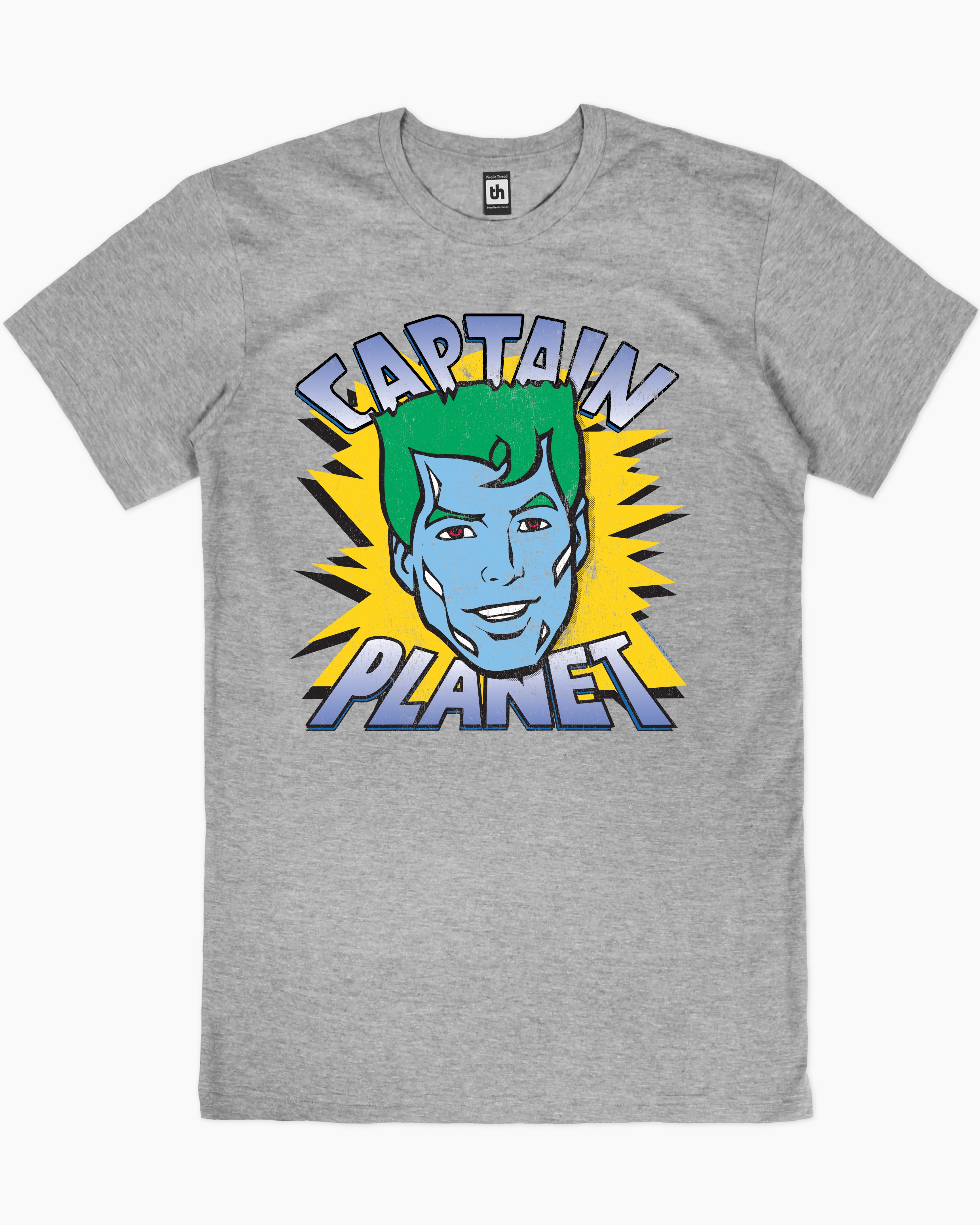 Captain Planet T-Shirt Australia Online #colour_grey