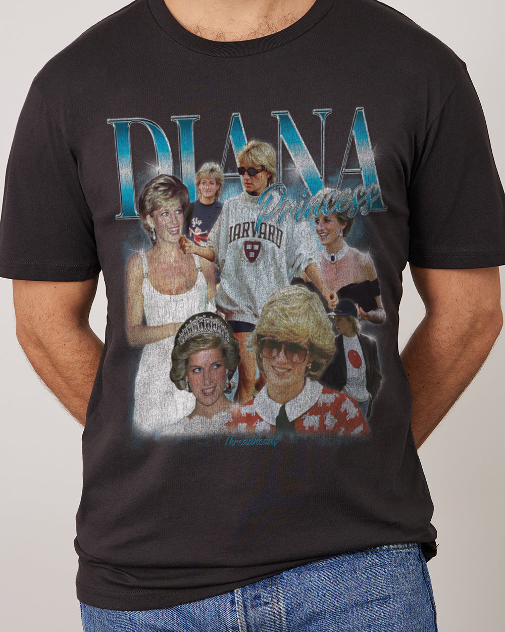 Princess Diana T-Shirt Australia Online #colour_coal