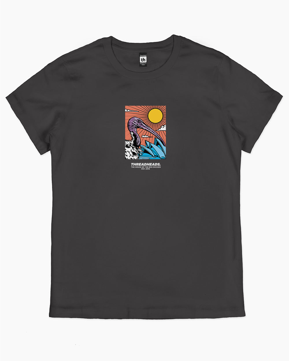 The House of the Bin Chicken T-Shirt Australia Online #colour_coal