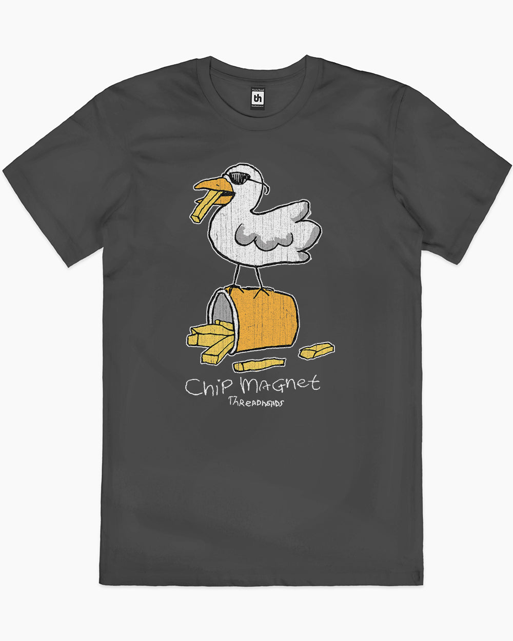 Chip Magnet T-Shirt Australia Online #colour_coal
