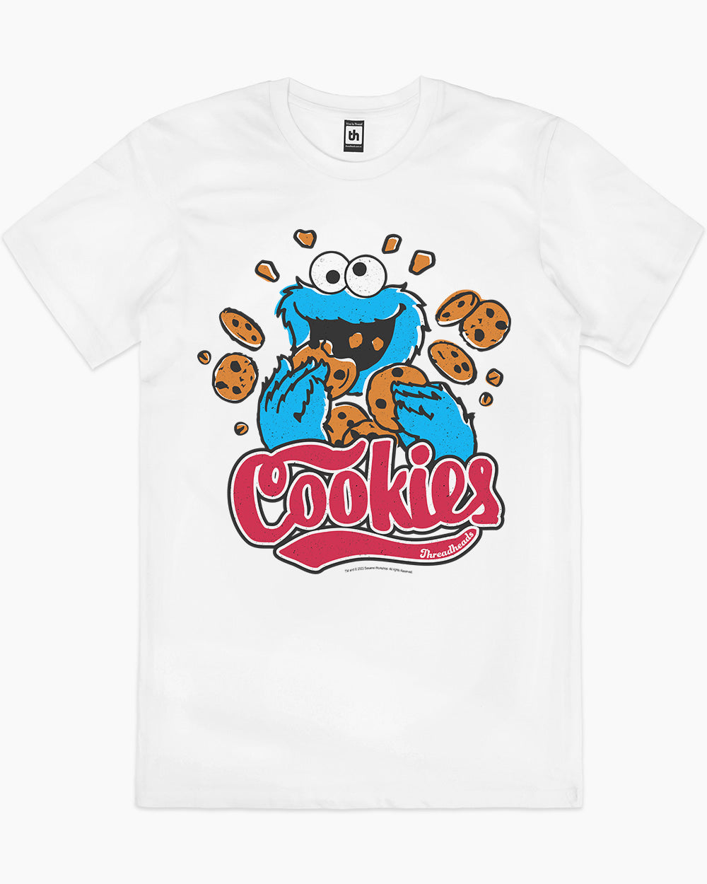 Cookie Monster Cookies T-Shirt Australia Online #colour_white