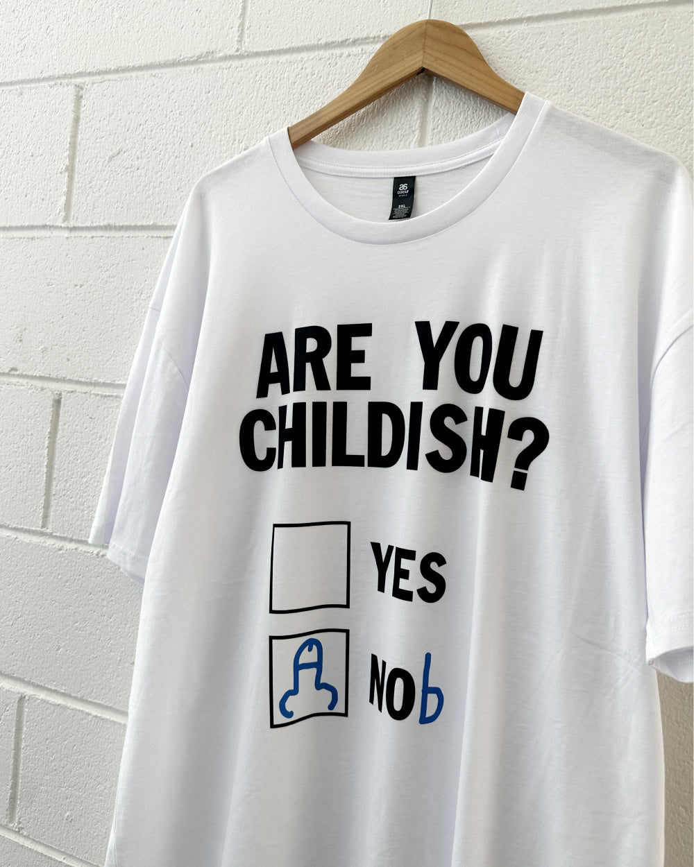 Are You Childish? T-Shirt Australia Online #colour_white