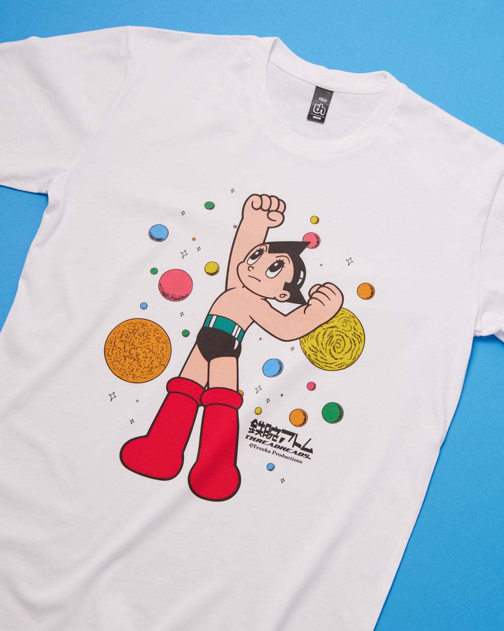 Astro Boy Planets T-Shirt Australia Online #colour_white