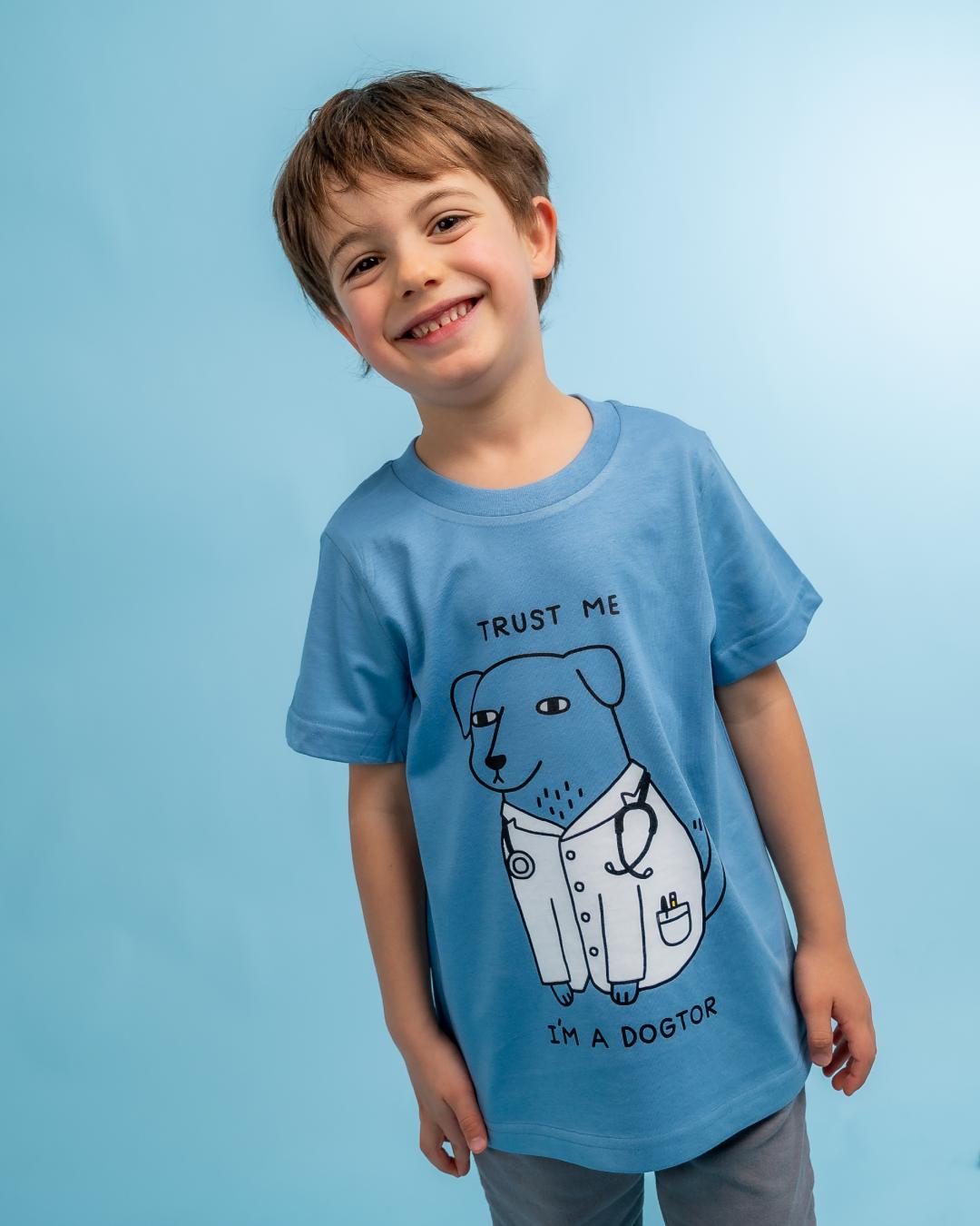 Dogtor Kids T-Shirt Australia Online #colour_pale blue