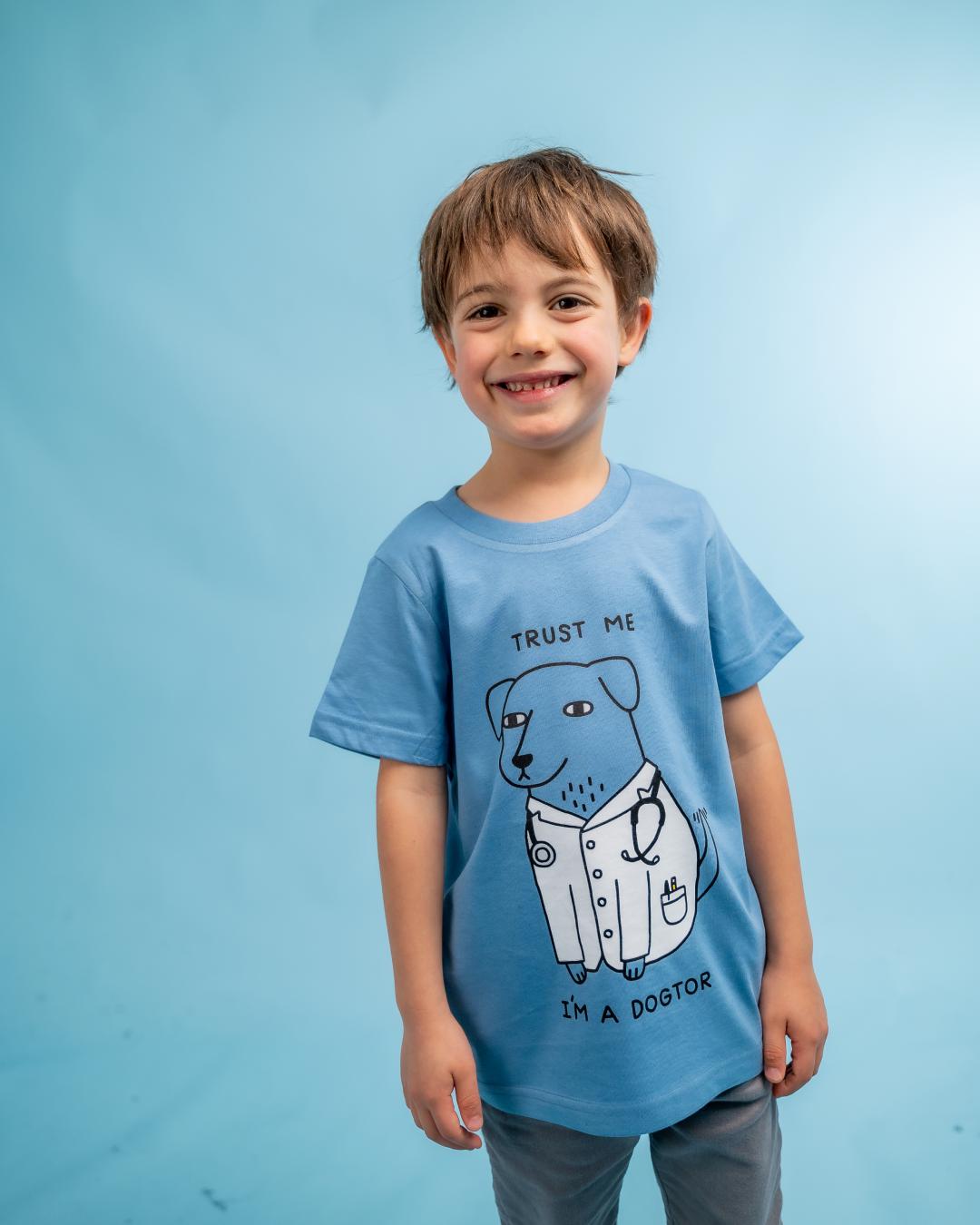 Dogtor Kids T-Shirt Australia Online #colour_pale blue