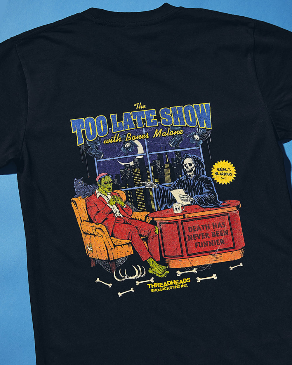 The Too Late Show T-Shirt Australia Online #colour_black