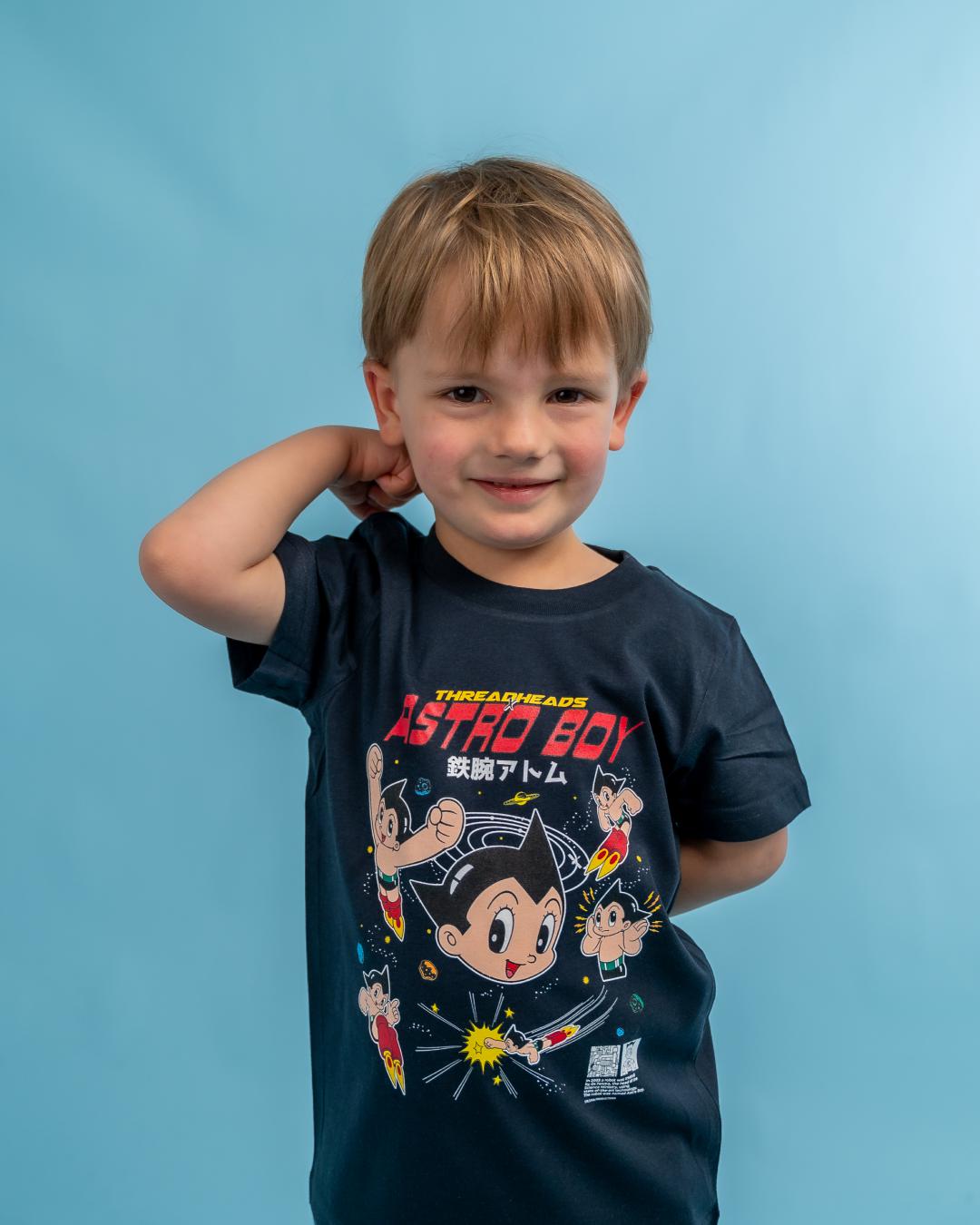 Multi Astro Boy Kids T-Shirt Australia Online #colour_navy