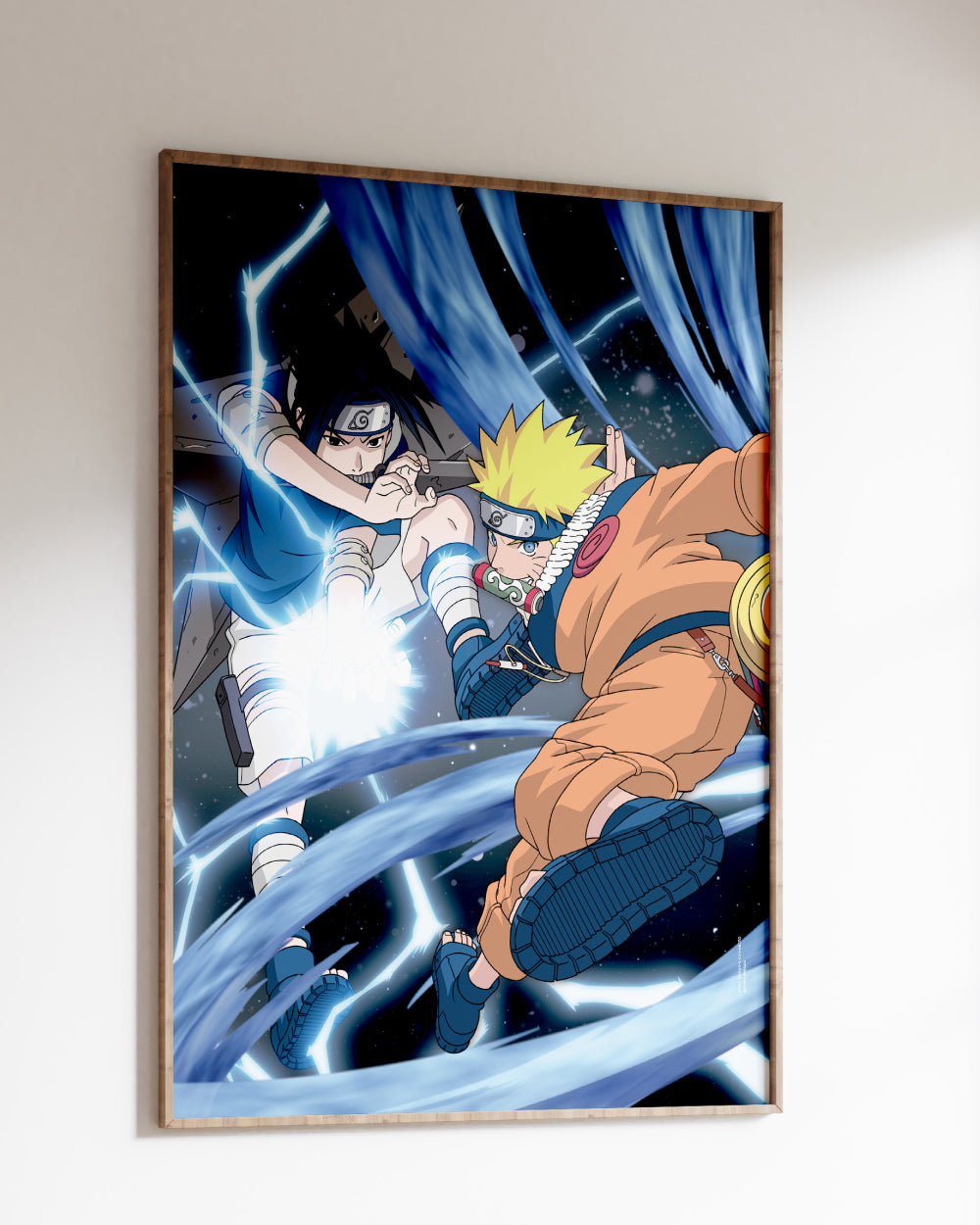Naruto vs Sasuke Art Print