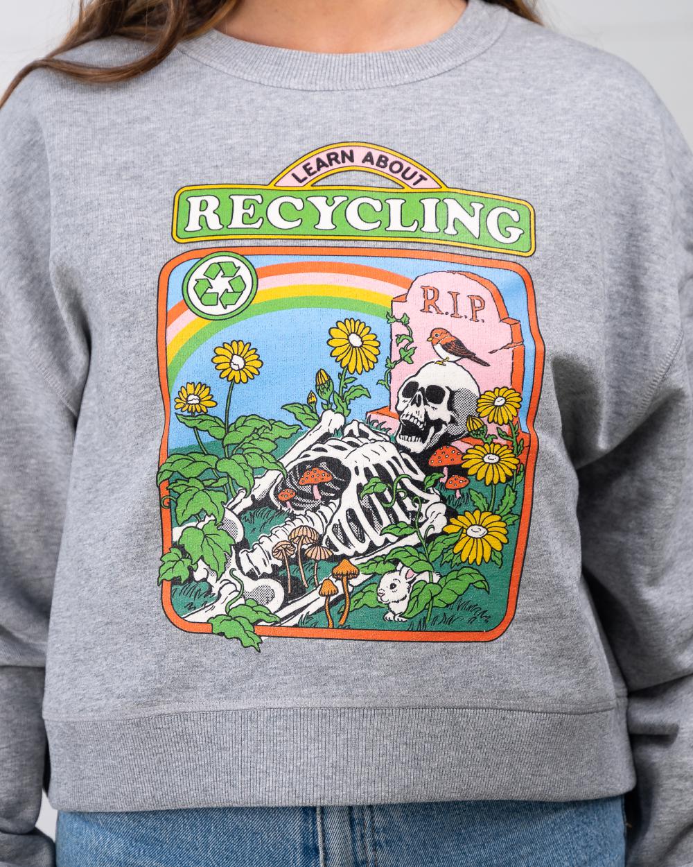 Learn About Recycling Crop Sweater Australia Online #colour_grey