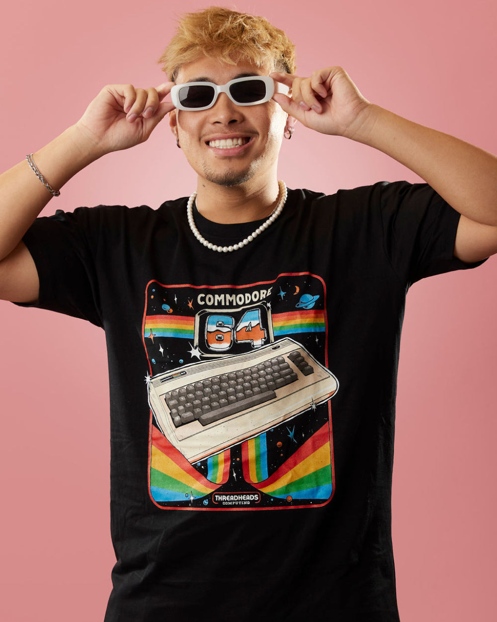 Commodore 64 Advanced Home Computer T-Shirt Australia Online #colour_black